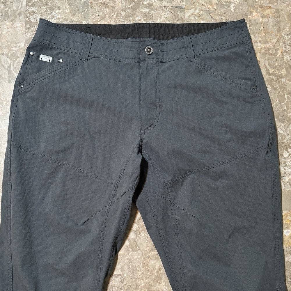 KUHL Pants Mens 38x32 Grey Silencr Rogue Ripstop Stretch Hiking Performance